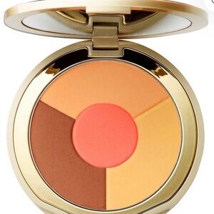 Stila Blush Palette with Coral, Brown, and Gold